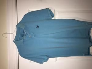 American Eagle, Athletic Fit, Turquoise, Polo Shirt